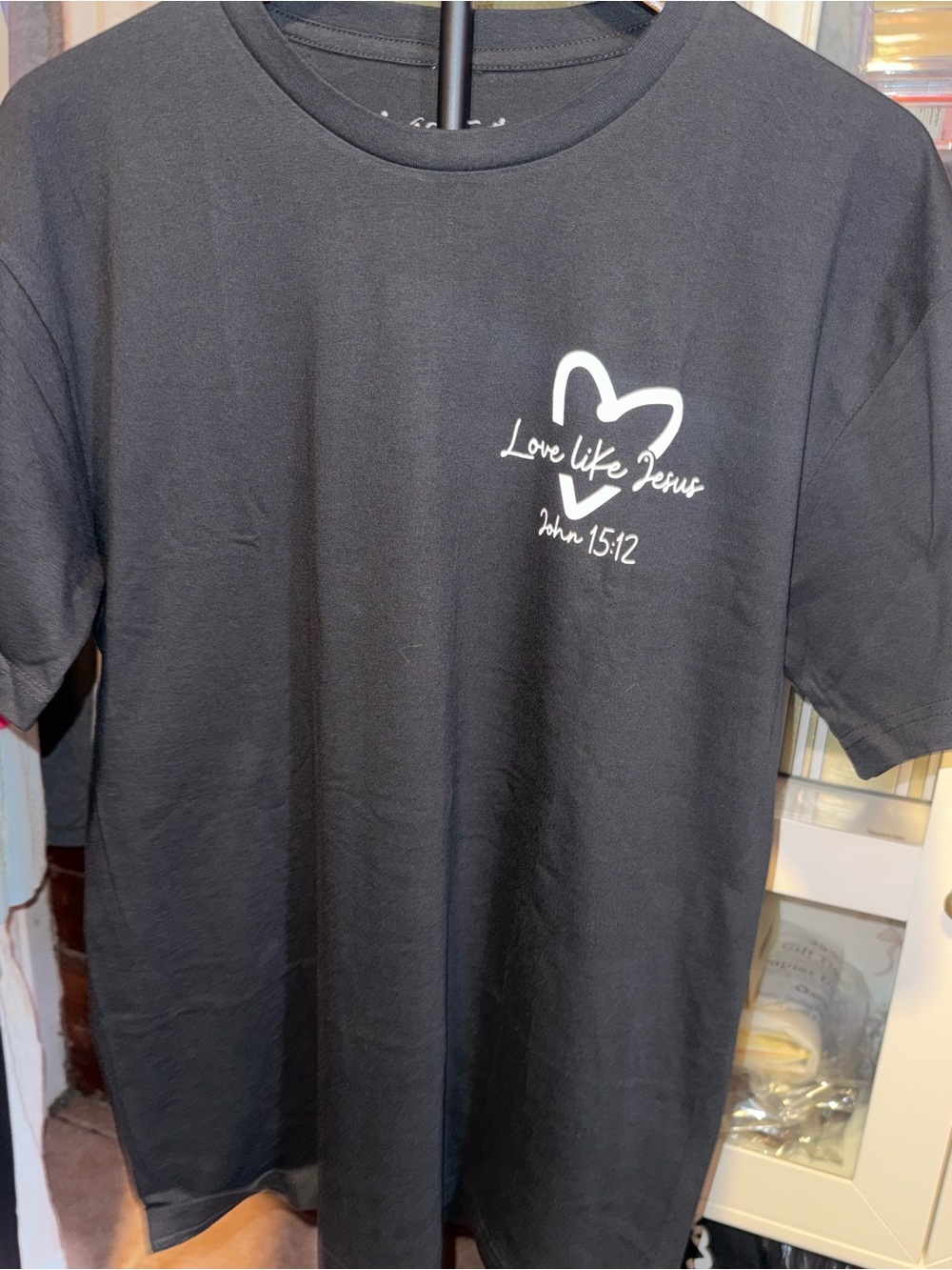 Love Like Jesus Black Short Sleeve Tee
